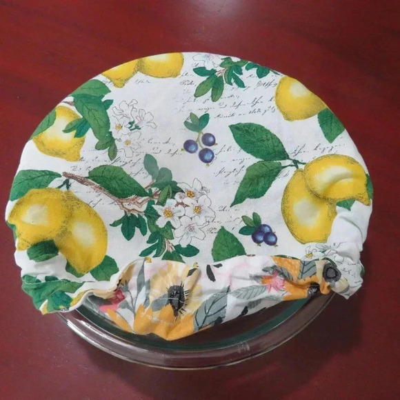 Lemon and Sunflower Reversible Kitchenaid Bowl Cover - Picture 5 of 6